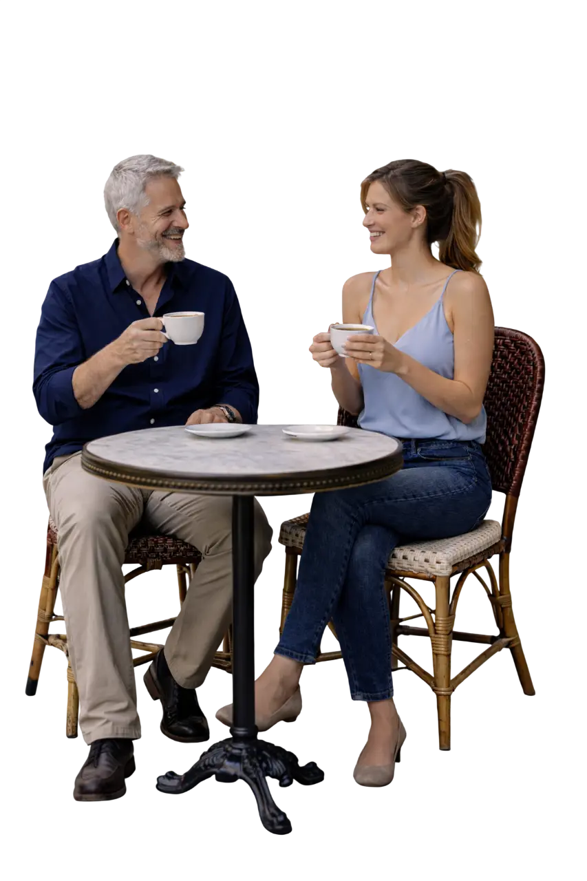 Sugar Daddy und Sugar Baby geniessen einen gemeinsamen Moment