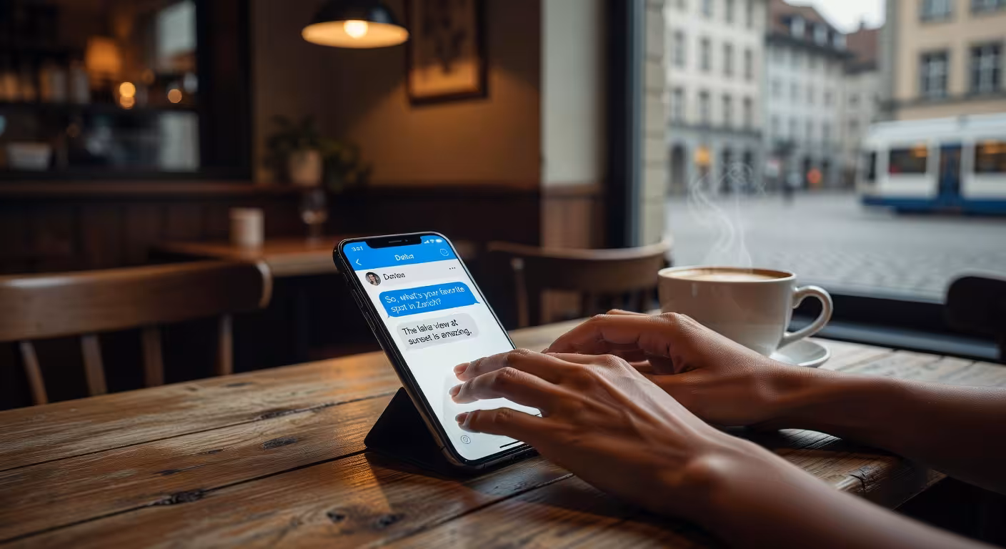 Sugar Baby invia il primo messaggio su un'app di incontri a Zurigo